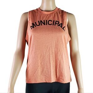 Municipal Heather Orange & Black Tank Top